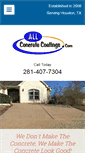 Mobile Screenshot of houstonconcretefinishingservice.com